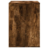 Commode d'angle chêne fumé 80x41x58 cm bois d'ingénierie