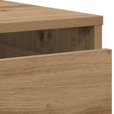 Commode d'angle chêne artisanal 80x41x58 cm bois d'ingénierie
