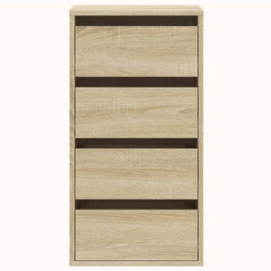 Commode d'angle chêne sonoma 40x41x76 cm bois d'ingénierie