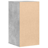 Commode d'angle gris béton 40x41x76 cm bois d'ingénierie