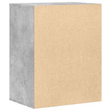 Commode d'angle gris béton 60x41x76 cm bois d'ingénierie