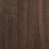Commode d'angle chêne marron 60x41x76 cm bois d'ingénierie
