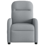 Fauteuil inclinable électrique Gris clair Tissu