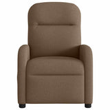 Fauteuil inclinable électrique Marron Tissu