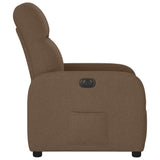 Fauteuil inclinable électrique Marron Tissu