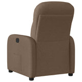Fauteuil inclinable électrique Marron Tissu