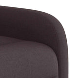 Fauteuil inclinable électrique Marron foncé Tissu