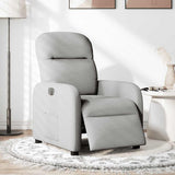Fauteuil inclinable électrique gris nuage tissu