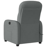 Fauteuil inclinable de massage électrique gris foncé tissu