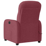 Fauteuil de massage inclinable électrique Rouge bordeaux Tissu