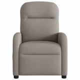 Fauteuil de massage inclinable électrique Taupe Tissu
