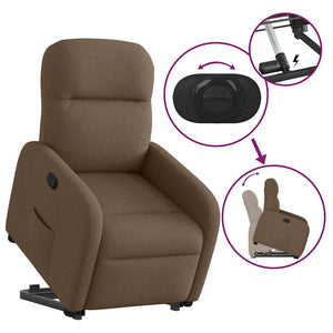 Fauteuil inclinable Marron Tissu