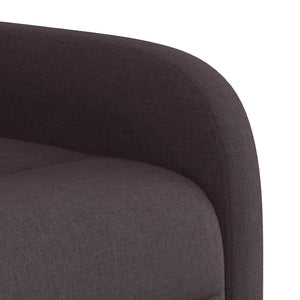 Fauteuil inclinable marron foncé tissu