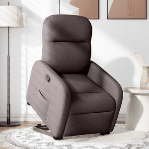 Fauteuil inclinable marron foncé tissu