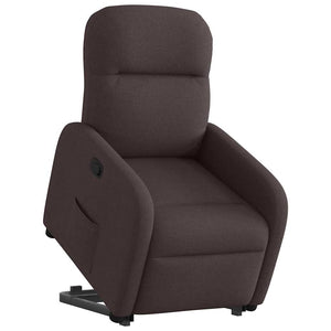 Fauteuil inclinable marron foncé tissu