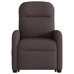 Fauteuil inclinable marron foncé tissu