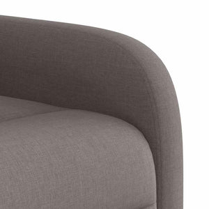 Fauteuil inclinable taupe tissu