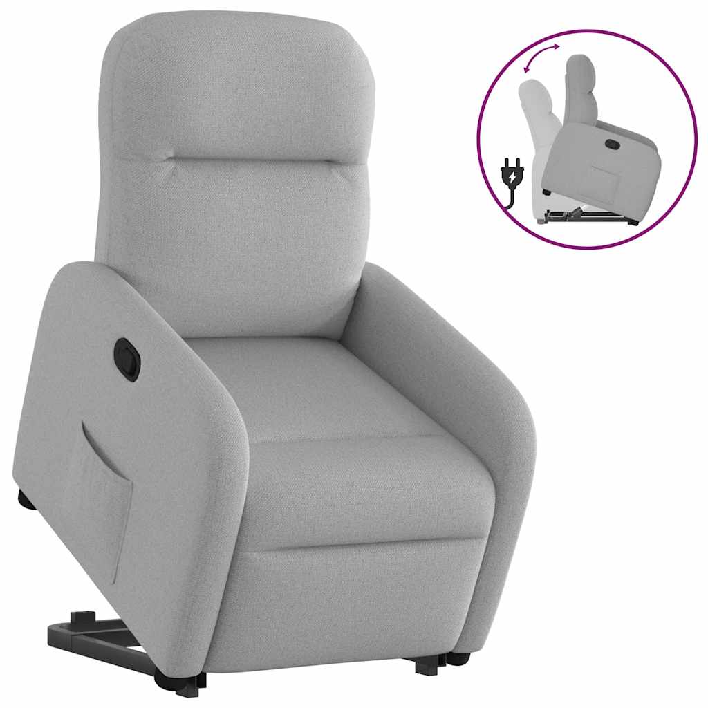 Fauteuil inclinable gris nuage tissu