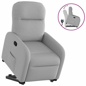 Fauteuil inclinable gris nuage tissu