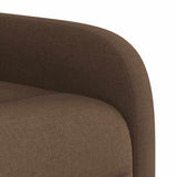 Fauteuil de massage inclinable Marron Tissu