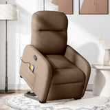 Fauteuil de massage inclinable Marron Tissu