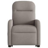 Fauteuil inclinable de massage Taupe Tissu