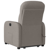 Fauteuil inclinable de massage Taupe Tissu