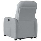 Fauteuil inclinable électrique gris clair tissu