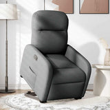 Fauteuil inclinable électrique gris foncé tissu