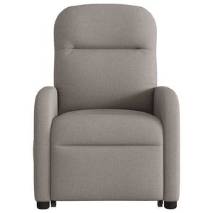 Fauteuil inclinable électrique taupe tissu