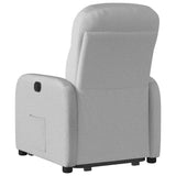 Fauteuil inclinable électrique gris nuage tissu