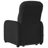Fauteuil inclinable de massage électrique Noir Tissu