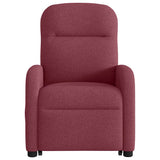 Fauteuil inclinable de massage électrique Rouge bordeaux Tissu