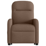 Fauteuil inclinable de massage électrique Marron Tissu
