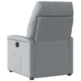 Fauteuil inclinable électrique Gris clair Tissu