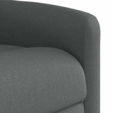 Fauteuil inclinable électrique Gris foncé Tissu