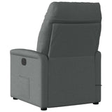 Fauteuil inclinable électrique Gris foncé Tissu