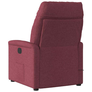 Fauteuil inclinable électrique Rouge bordeaux Tissu