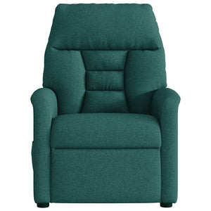 Fauteuil inclinable électrique Vert foncé Tissu