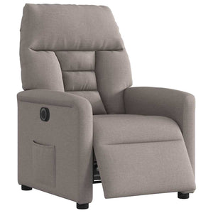 Fauteuil inclinable électrique Taupe Tissu