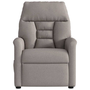 Fauteuil inclinable électrique Taupe Tissu