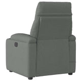 Fauteuil inclinable de massage électrique gris foncé tissu