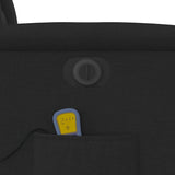 Fauteuil de massage inclinable électrique Noir Tissu