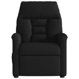 Fauteuil de massage inclinable électrique Noir Tissu