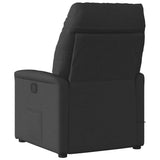 Fauteuil de massage inclinable électrique Noir Tissu