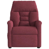 Fauteuil de massage inclinable électrique Rouge bordeaux Tissu
