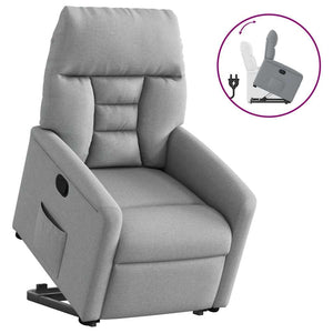 Fauteuil inclinable Gris clair Tissu
