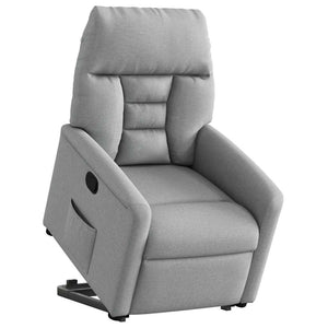Fauteuil inclinable Gris clair Tissu