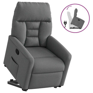 Fauteuil inclinable Gris foncé Tissu