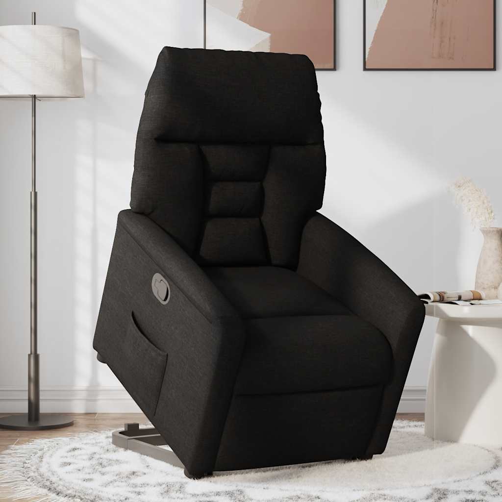 Fauteuil inclinable noir tissu